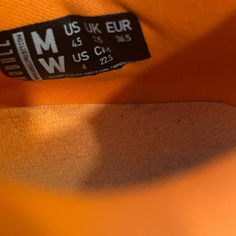 Nobull Neon Orange Trainer Shoes - Picture 6 of 9